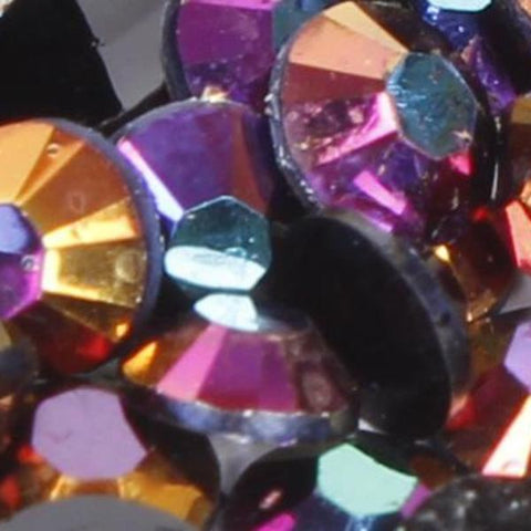 evol petrol ab iridescent rhinestone face gems