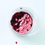 Metallic Cherry Diamond Shape Face Glitter Size 1mm - 3mm