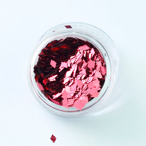 Metallic Cherry Diamond Shape Face Glitter Size 1mm - 3mm