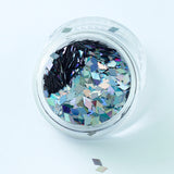 Holographic Smoke Diamond Shape Face Glitter Size 1mm - 3mm