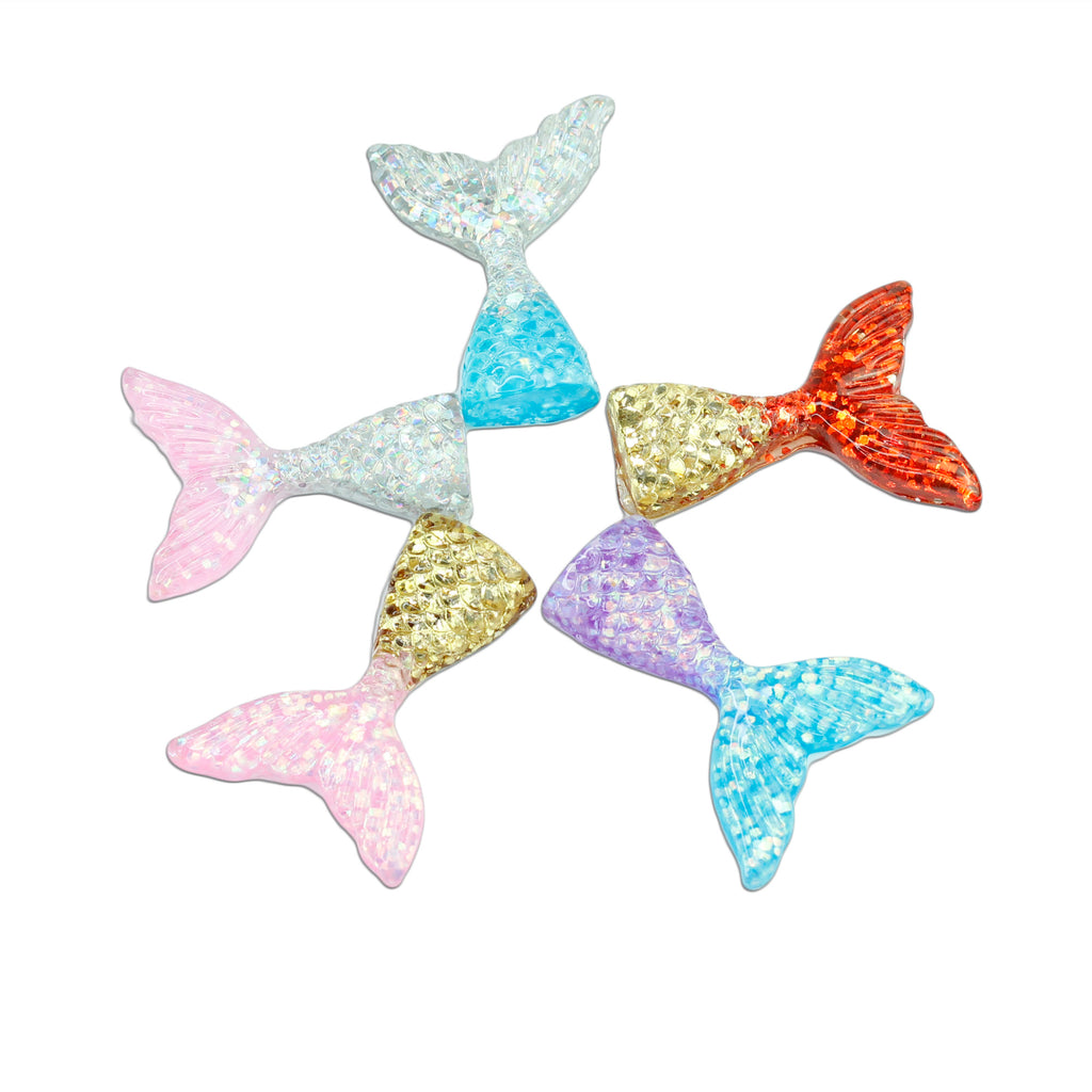 evol mermaid tail flat back cabochons go mermaids