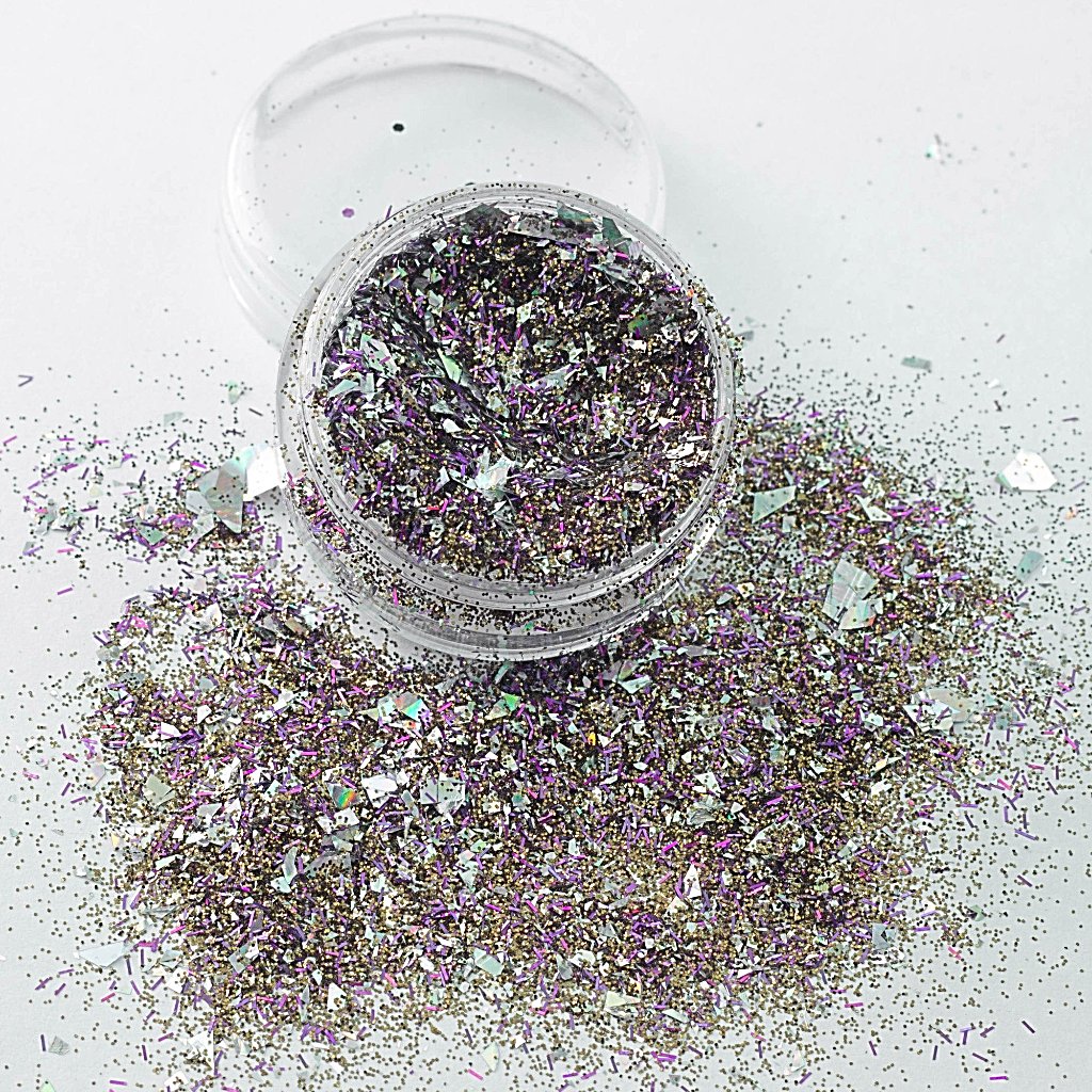 evol zazzle vintage style chunky body glitter mix