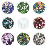 Choice of 12 Colours Duo Chrome 3D Glitter Triangles