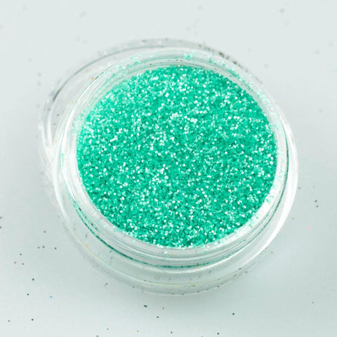 evol verdigris green matte face glitter dust