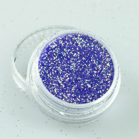 evol iridescent indigo glitter eyeshadow pot