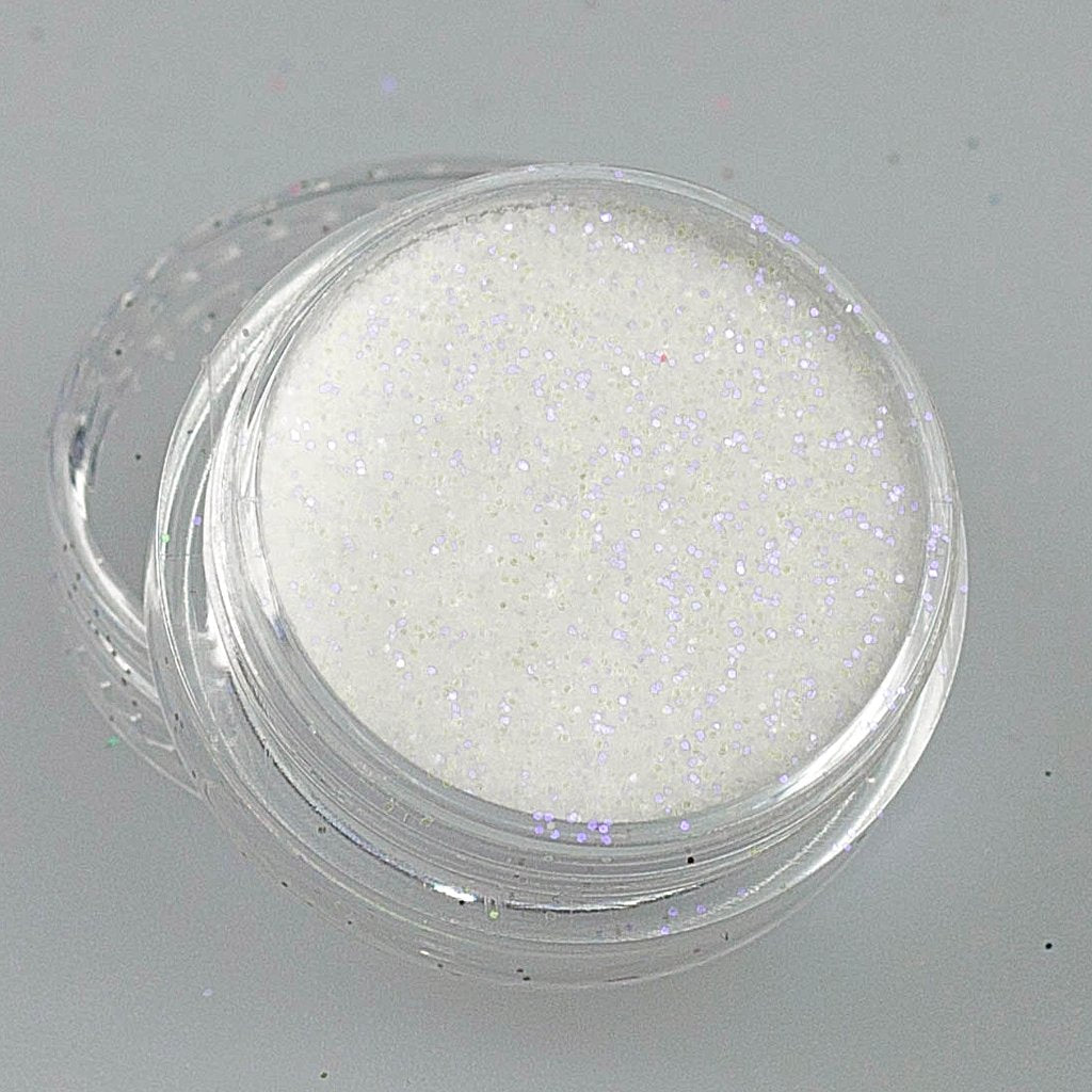 evol purple white glitter eyeshadow pot