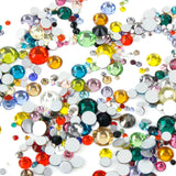 1000pcs Mixed Size ?€�Mixed Colour?€‘ Glass Rhinestone Face Gems