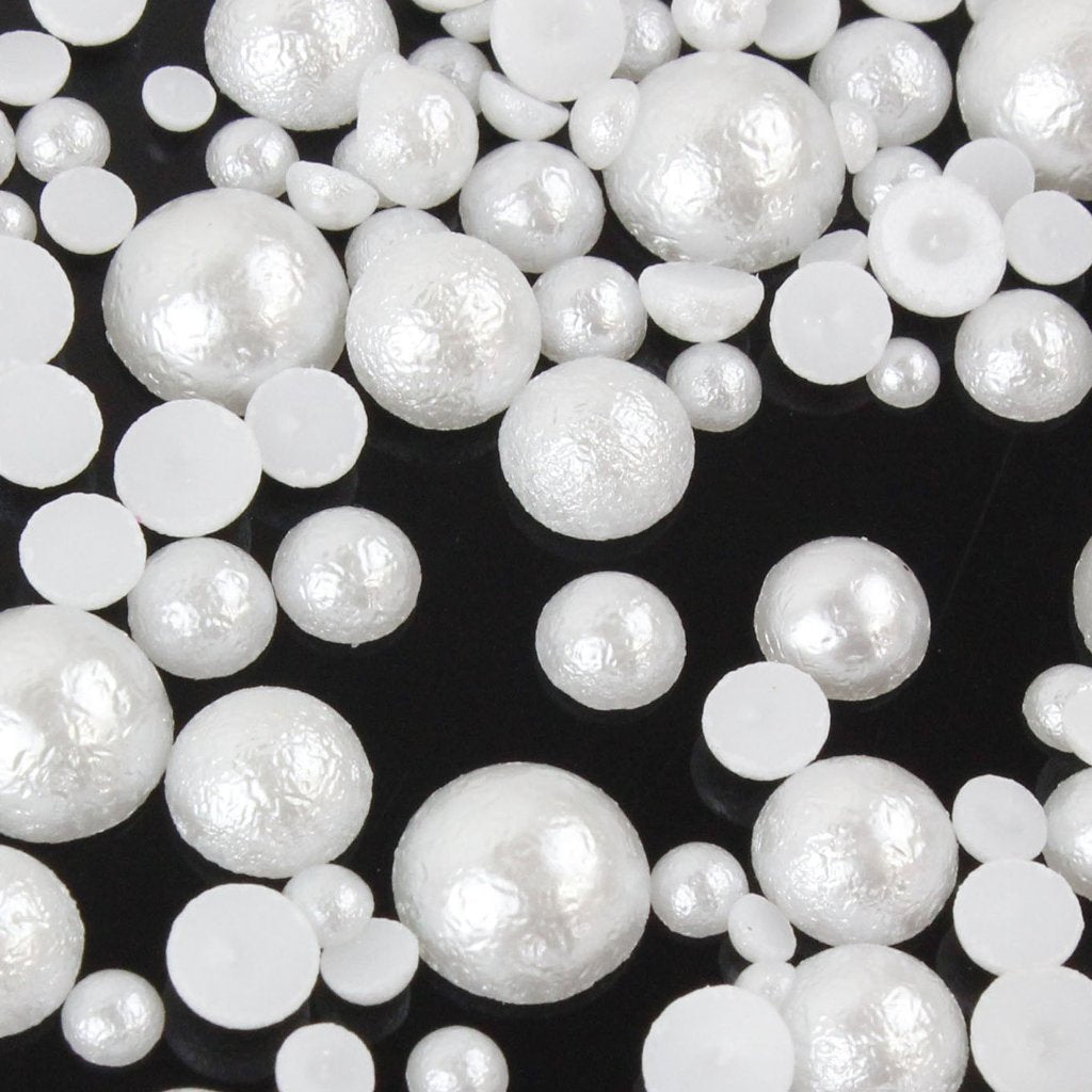 evol foiled flat back pearl mix