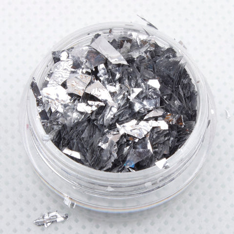 metallic silver festival face glitter