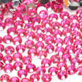 #38 Fuchsia- Bag of Flat Back Rhinestone Face Gems in Choice of 2,3,4,5 or 6mm