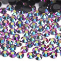 A20 Black Magenta Purple Flat Back AB Iridescent Rhinestone Face Gems in 2-6mm