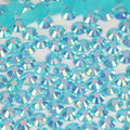 A22 Blue Flat Back AB Iridescent Rhinestone Face Gems in 2-6mm
