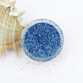evol brilliant blue metallic dust face glitter