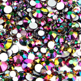 【Rainbow】Glass Rhinestone Face Gems 2mm-5mm