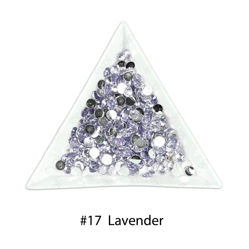 #17 Lavender - Bag of Flat Back Rhinestone Face Gems in Choice of 2,3,4,5 or 6mm