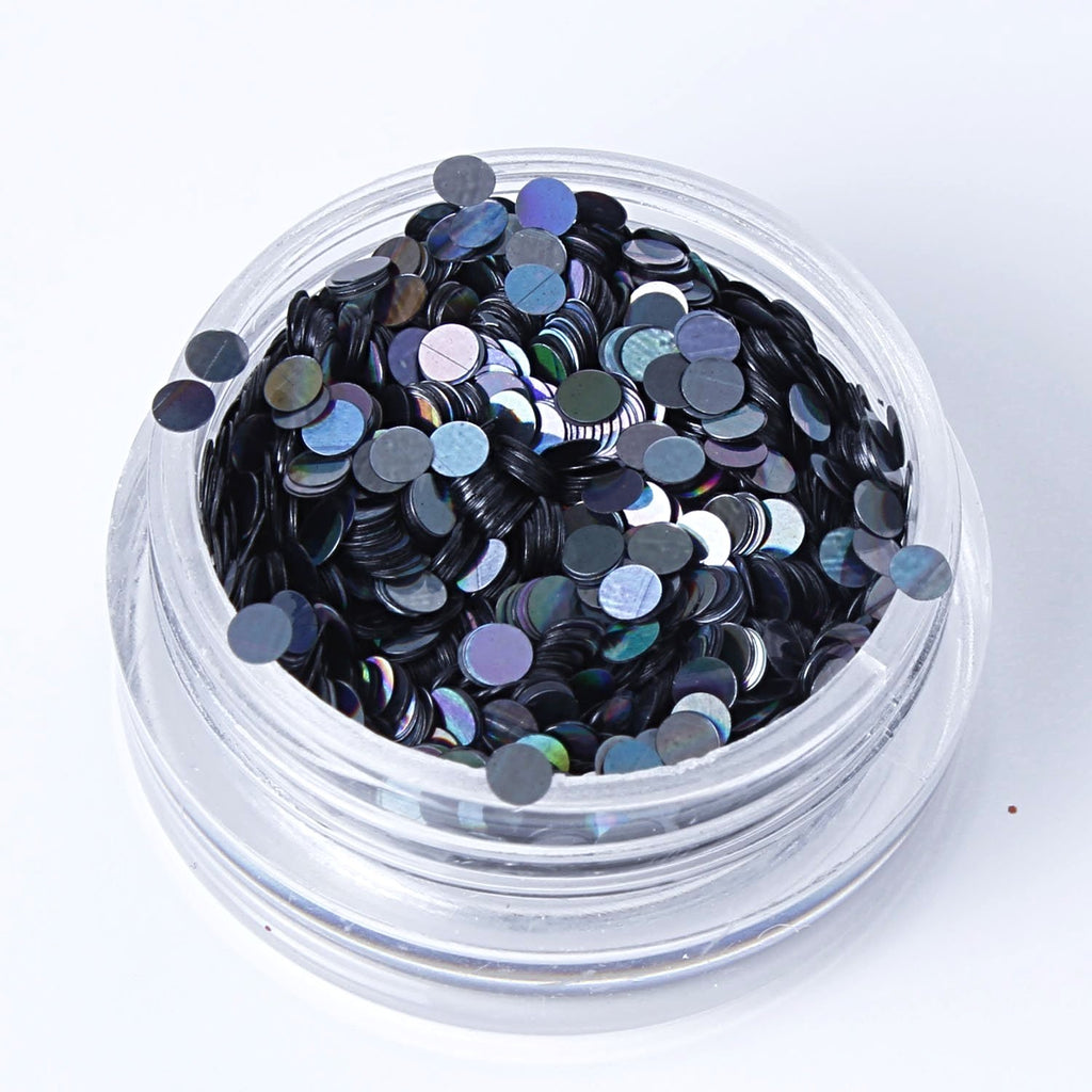 Holographic Smoke 2mm or 3mm Disc Shape Cosmetic Glitter