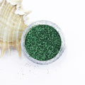 evol metallic green dust face glitter
