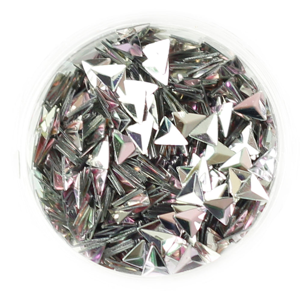 Choice of 12 Colours Duo Chrome 3D Glitter Triangles