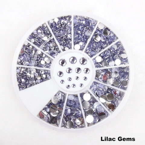 Glitz Flat Back AB Iridescent Rhinestone Face Gems in 2-6mm or mixed –  Evol Cosmetics Ltd