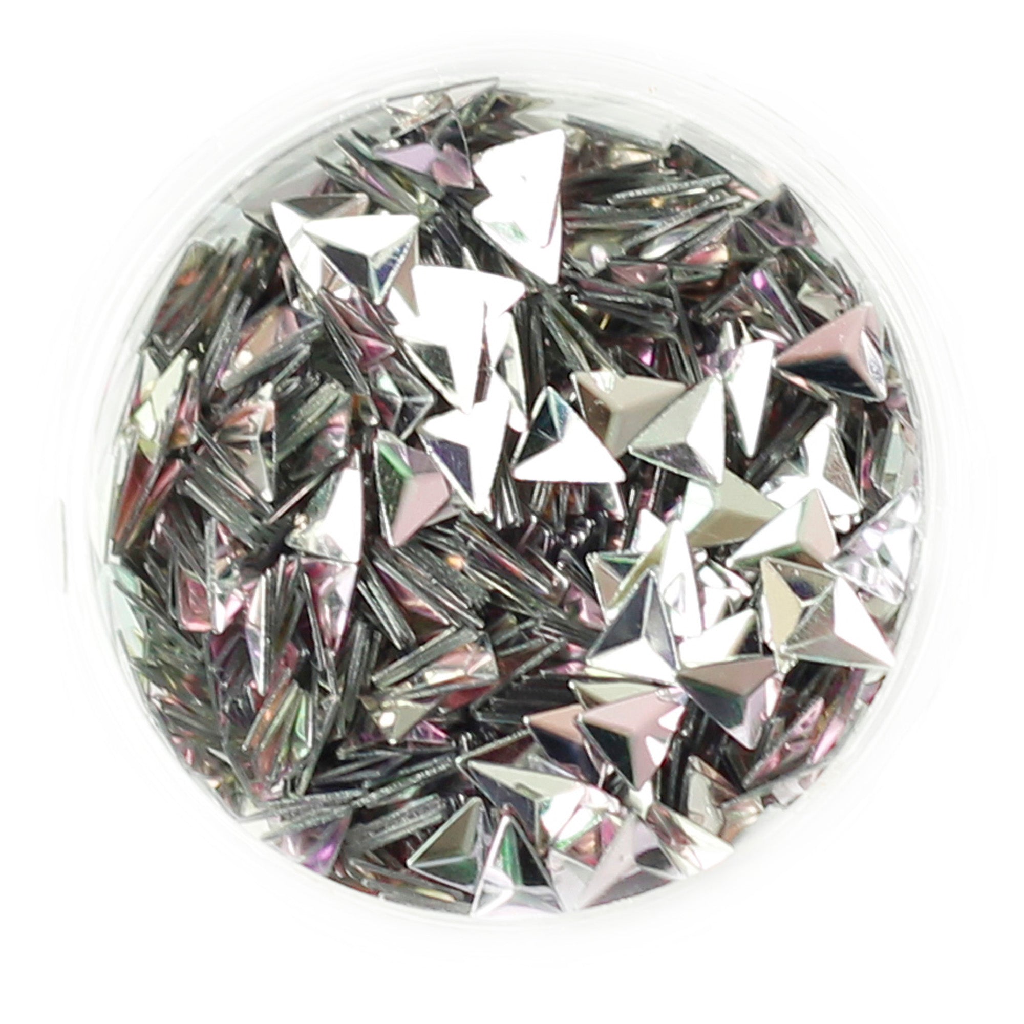 Choice of 12 Colours Duo Chrome 3D Glitter Triangles