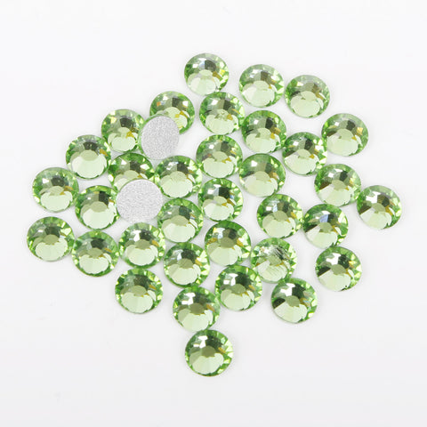 ?€�Light Green?€‘ Glass Rhinestone Face Gems 2mm-5mm