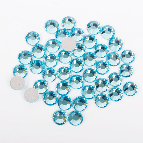 【Blue】Glass Rhinestone Face Gems 2mm-5mm