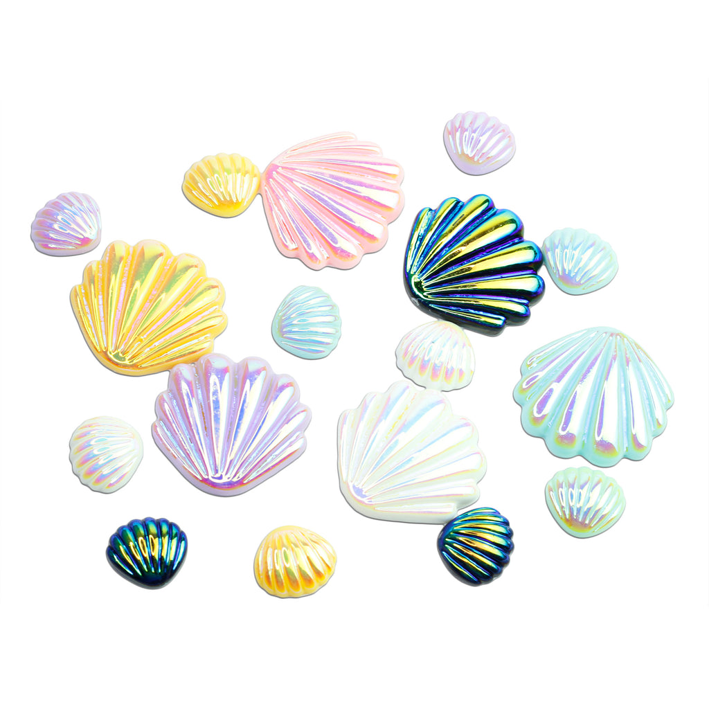 evol oyster shell iridescent cabochons for mermaids