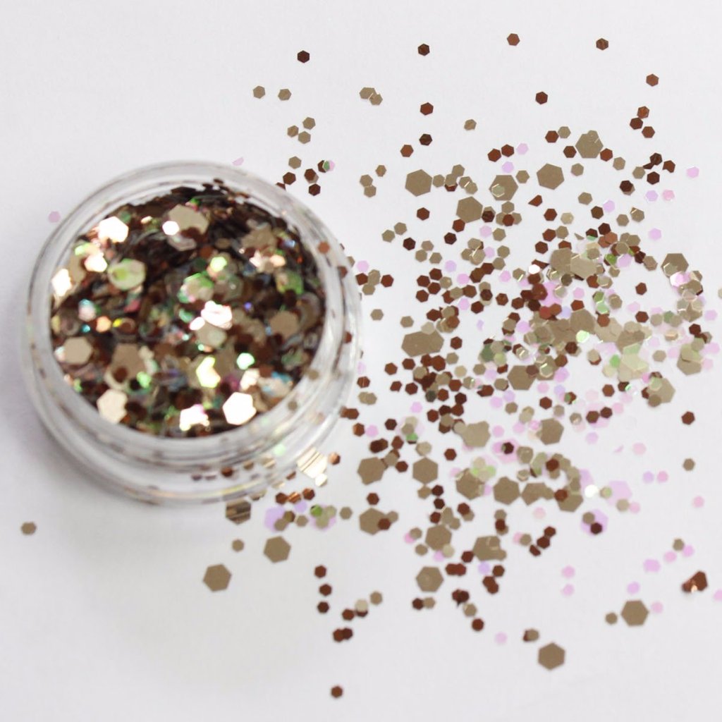 evol ochre party chunky festival face glitter mix