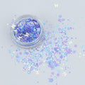 evol secret garden blue pearl chunky face glitter mix