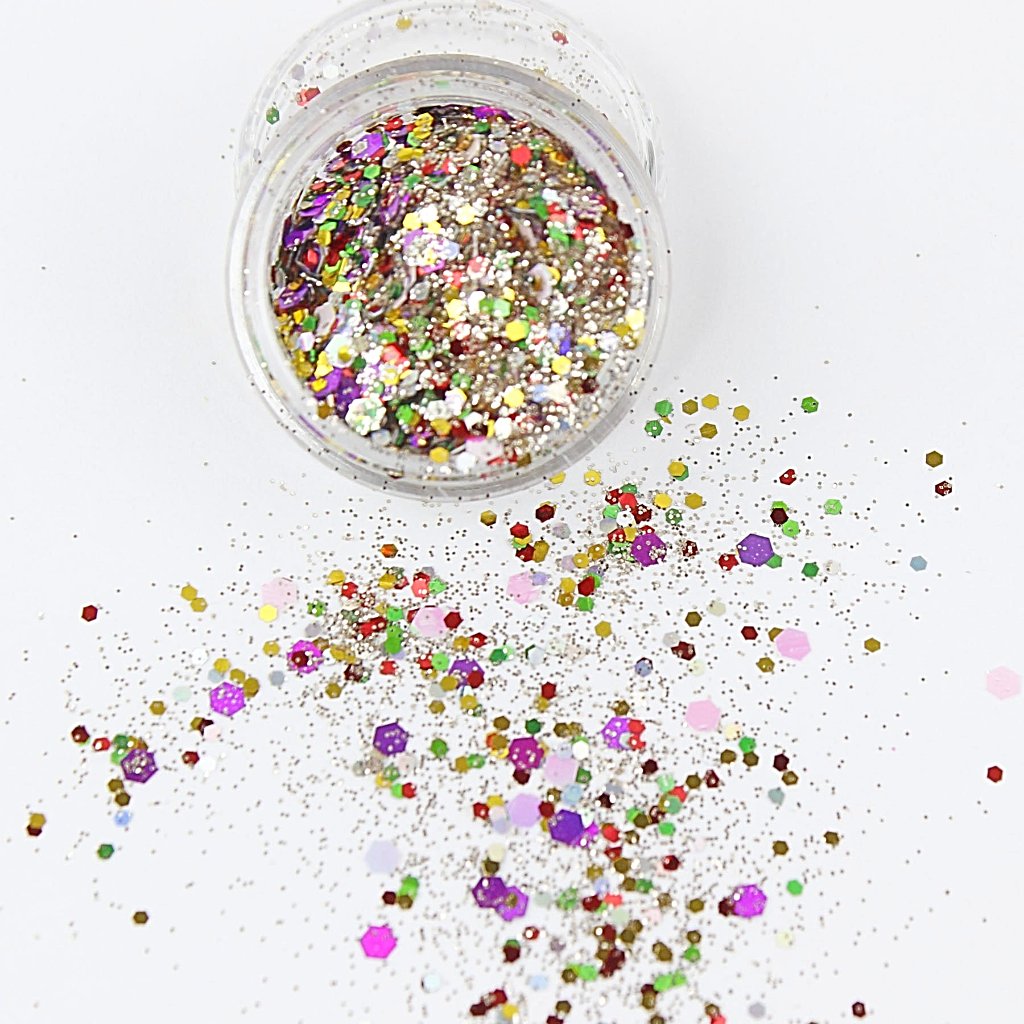 evol harlequin chunky festival party glitter mix