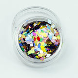 Holographic Rainbow Diamond Shape Face Glitter Size 1mm - 3mm