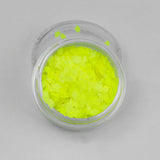 Fluorescent/UV Yellow Diamond Shape Face Glitter Size 1mm - 3mm