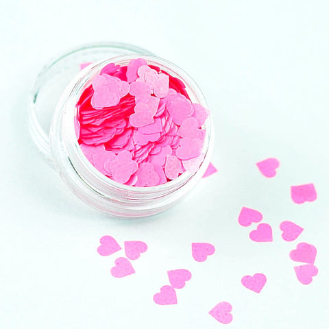 evol uv pink heart cosmetic face festival glitter