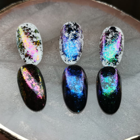 12 Colors Holographic Nail Glitter Foils, Holographic Crafts Stickers  Sequins Shiny Charms Sparkly Ultra-Thin Aluminum Foil Nail Art Flakes  Design,for