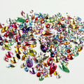 Sparkling iridescent gems in  rainbow mix of colours. Ideal for Glamoween sugar skull creations.