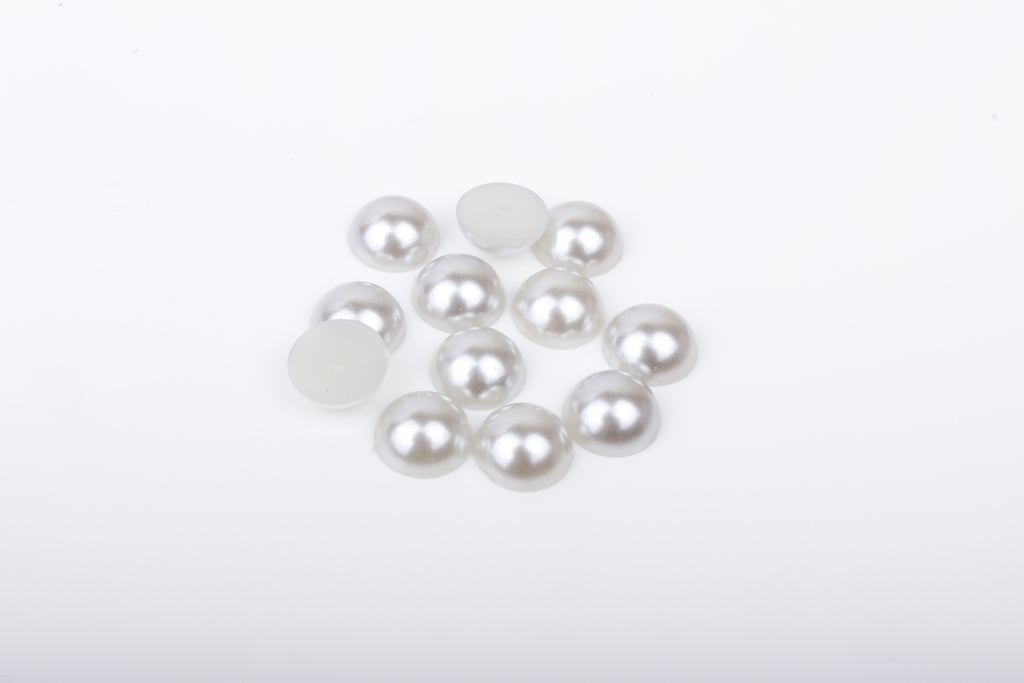 Grey Flat Back Pearls