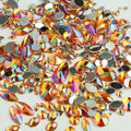 "Caramel" 15g Bag of Flat Back Face Gems in a Variety of Shapes and Sizes