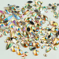 "Prosecco" 15g Bag of Flat Back Face Gems in a Variety of Shapes and Sizes