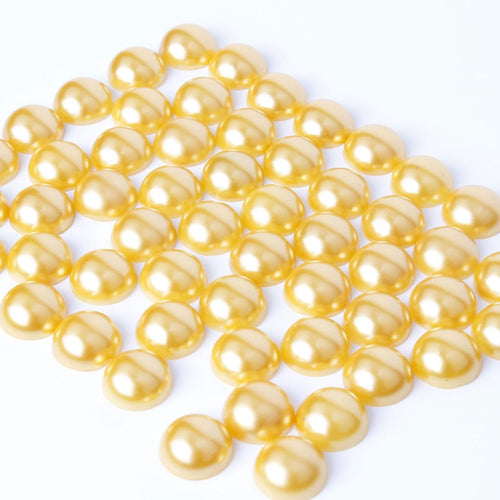 evol amber flat back pearls