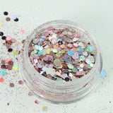 Rose Quartz Super Chunky Cosmetic Glitter Mix