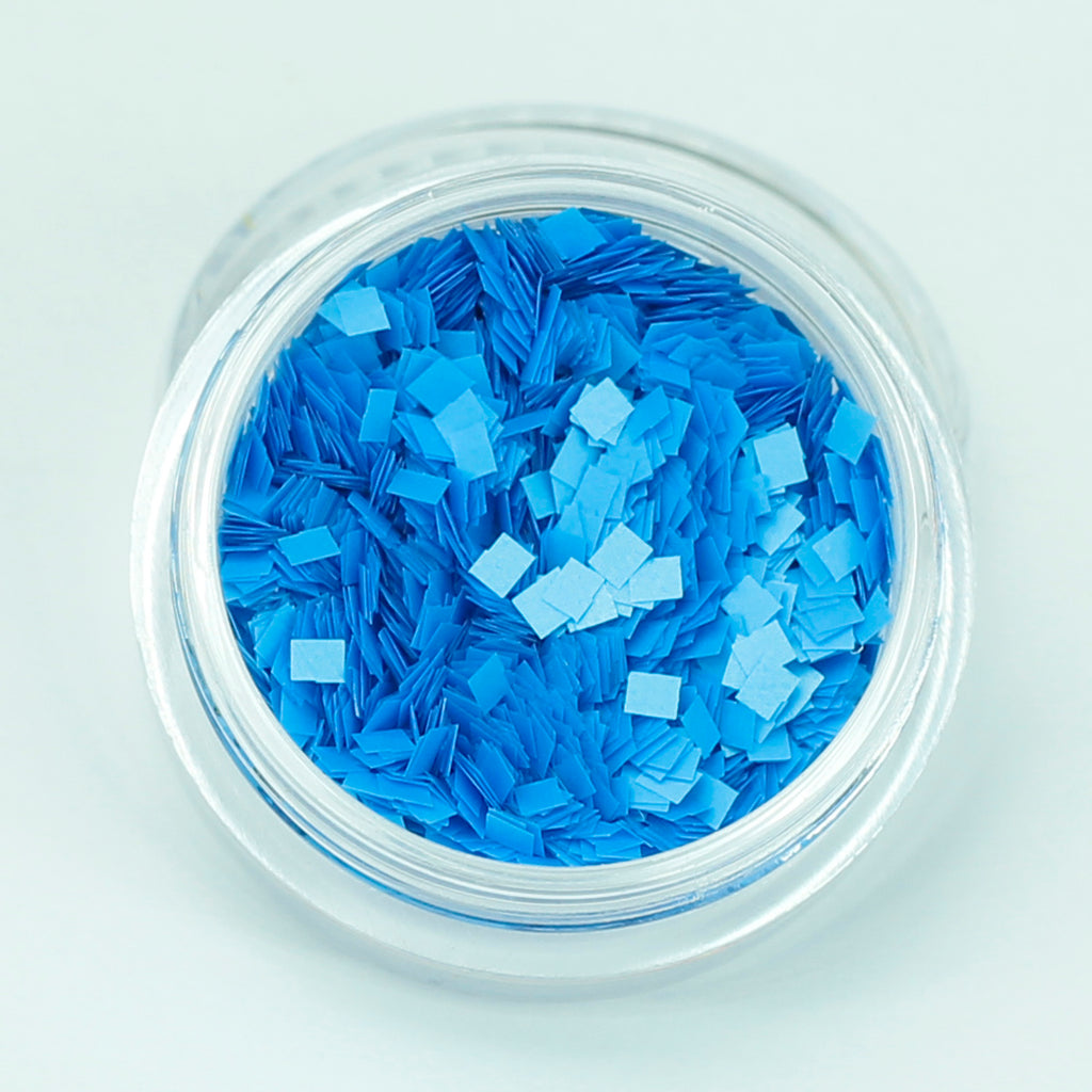 Fluorescent Blue 1.5mm Square Cosmetic Glitter