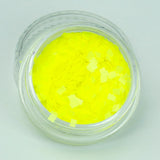 Fluorescent Yellow 1.5mm Square Cosmetic Glitter