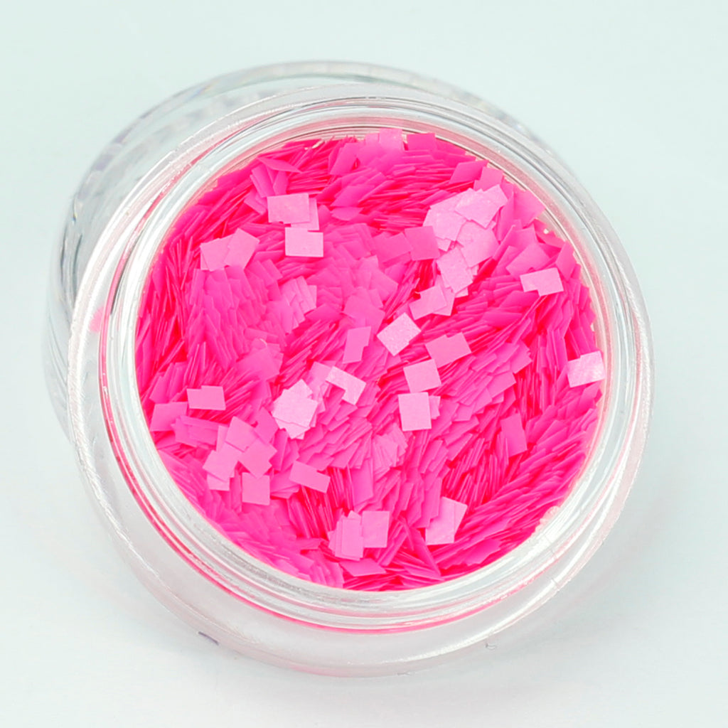 Fluorescent Pink 1.5mm Square Cosmetic Glitter