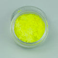 fluorescent uv yellow festival face glitter evol