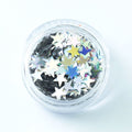 evol holographic silver festival glitter pot