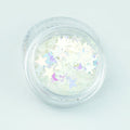 evol shimmer white star shape festival glitter pot