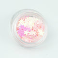 evol baby pink star shape festival glitter pot
