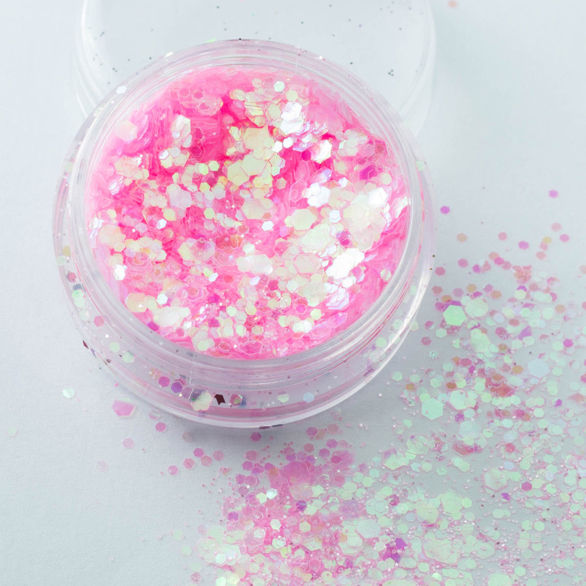 evol fairy dusty iridescent baby pink girly chunky festival glitter