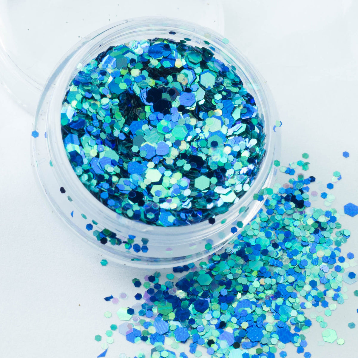 evol montego bay azur blue chunky festival glitter mix