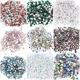 400pcs Small sizes mixed glass rhinestones, choose colours